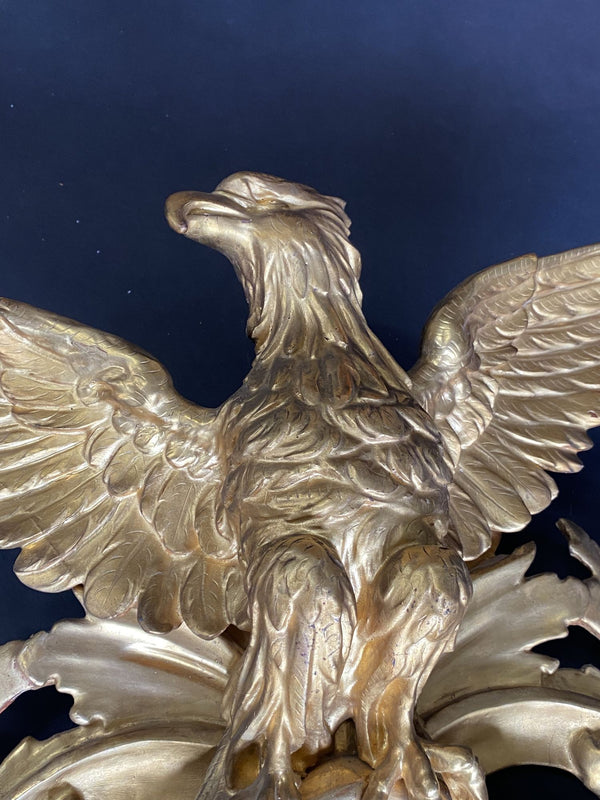 19th Century American Federal Large Full Eagle Bullseye Mirror