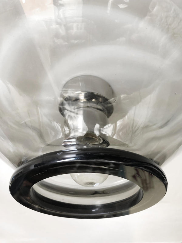 Three Vintage Flush Mounts W/ Murano Glass Designed by Vistosi Circa 1950s
