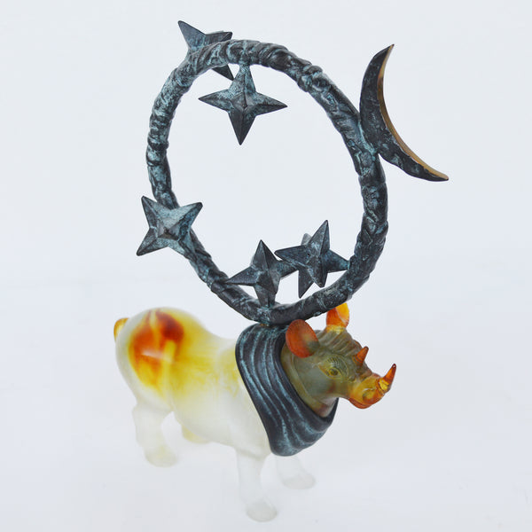 Rhinostellation, Crystal Paste & Patinated Bronze by Richard Texier, Daum