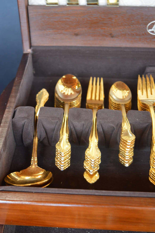 Set of Gold Plated Flatwear