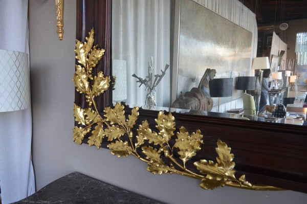 Late 19th Century Mahogany Mirror
