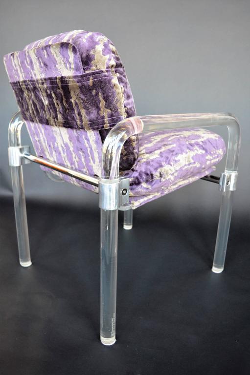 Pair of "Pipe Line Series ii Chairs" in Molded Lucite by Jeff Messerschmidt