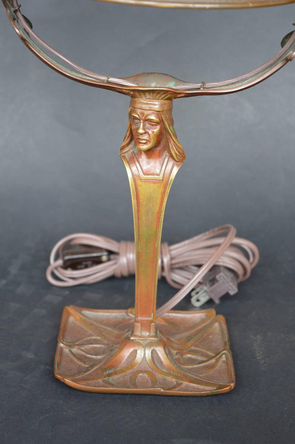 Bronze Art Nouveau Lamp
