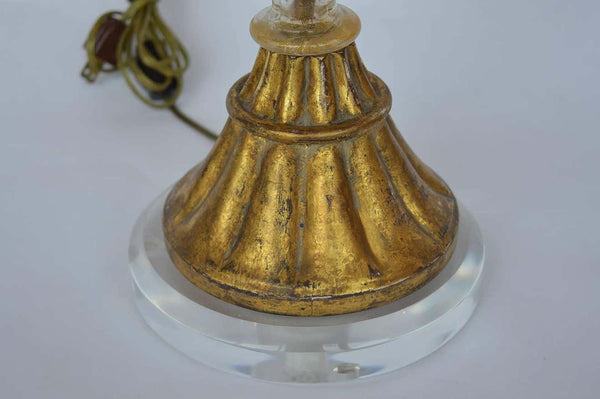 Purple and Gold Murano Lamp