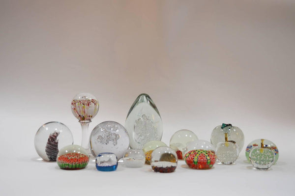 Collection of Art Glass Paper Weights