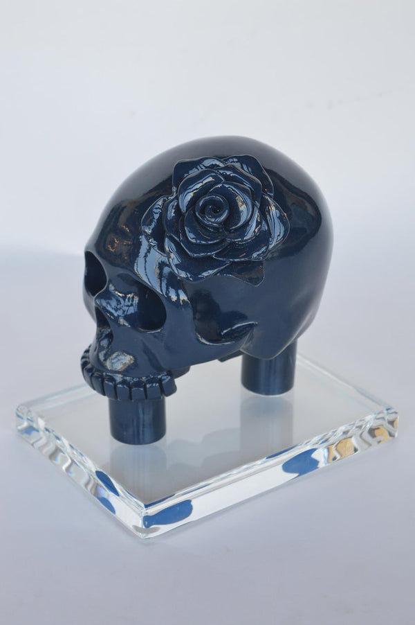 Blue Resin Skull