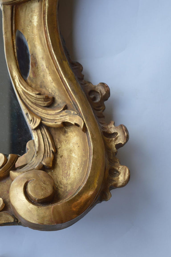 Late 18th Century Hand Carved Wood Mirror