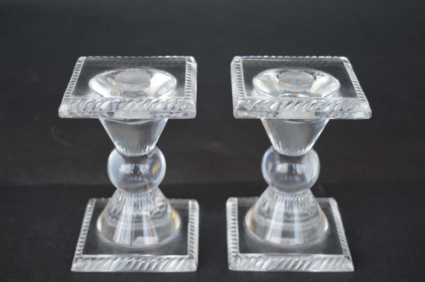 Collection of Figurines and a Pair of Candle Sticks by Lalique