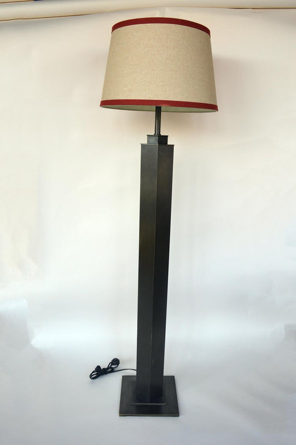 Bronze Floor Lamp in the Style of Karl Springer