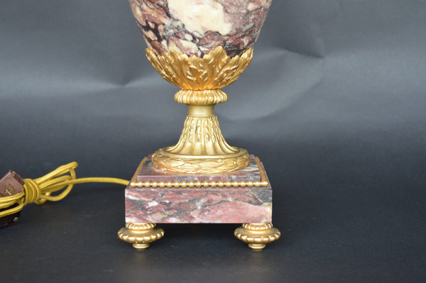 Pair of 19th Century French Ormolu-Mounted Marble Candelabra