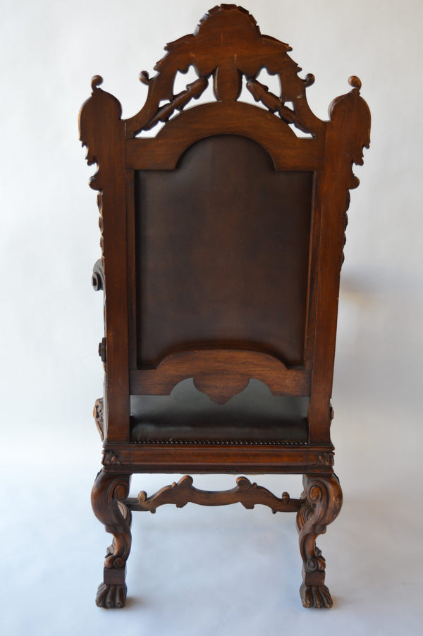 Mid-19th Century Italian Baroque Style Armchair