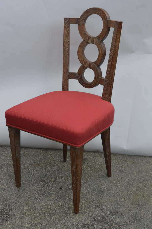 Set of Four Italian Oak Chairs