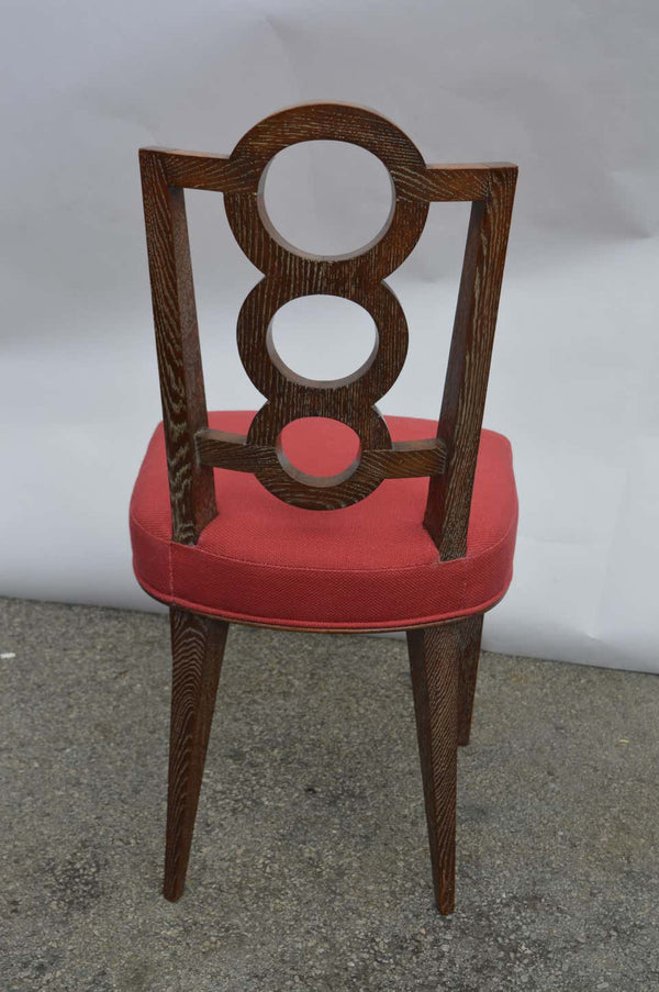 Set of Four Italian Oak Chairs