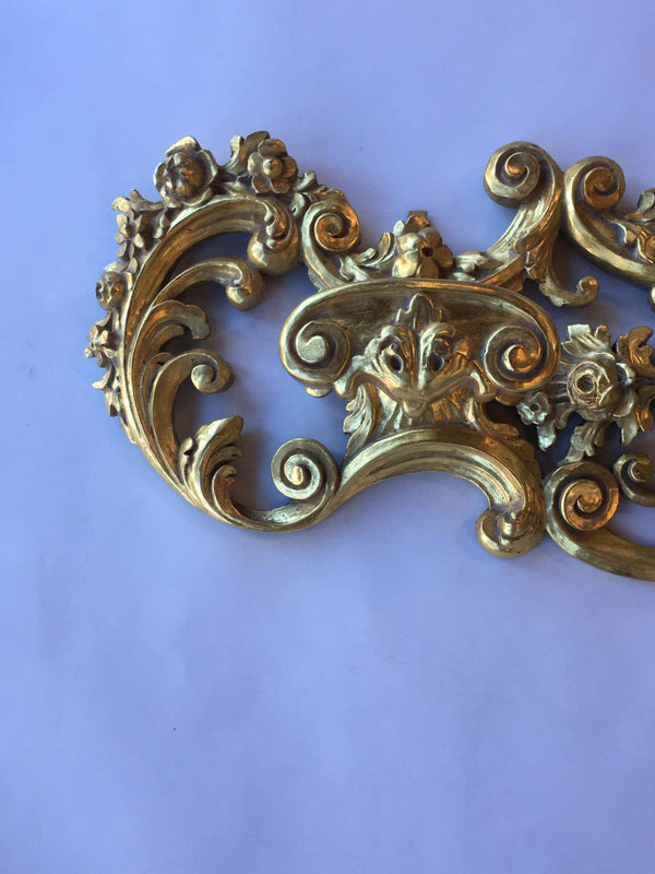 Late 19th Century Italian Hand Carved 22-Karat Gold Coat Hanger
