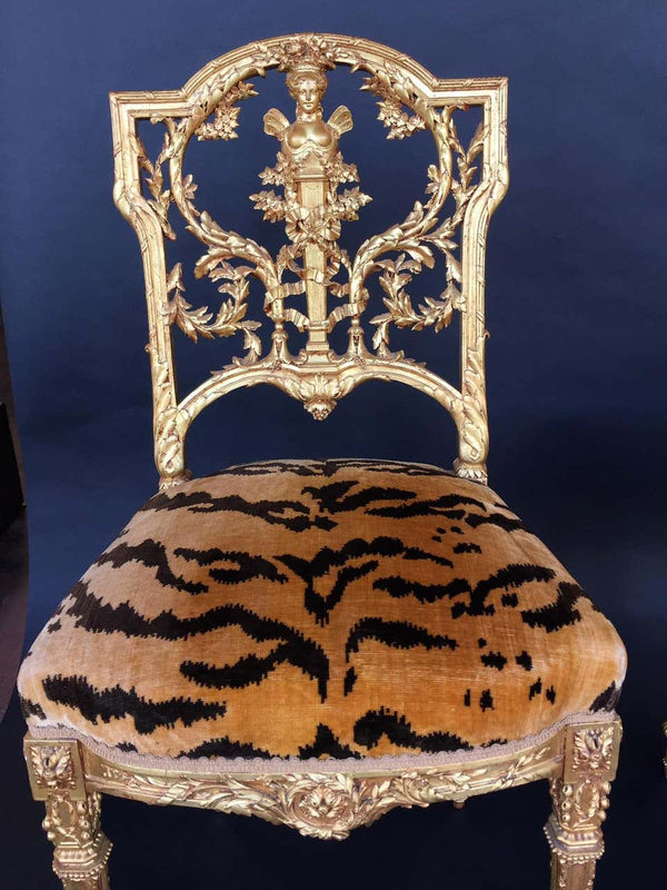 Pair of Hand Carved Wood Chairs