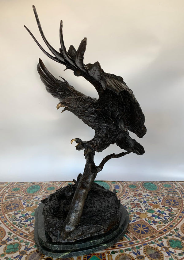 Eagles Lair Bronze on Marble by Ed Chope