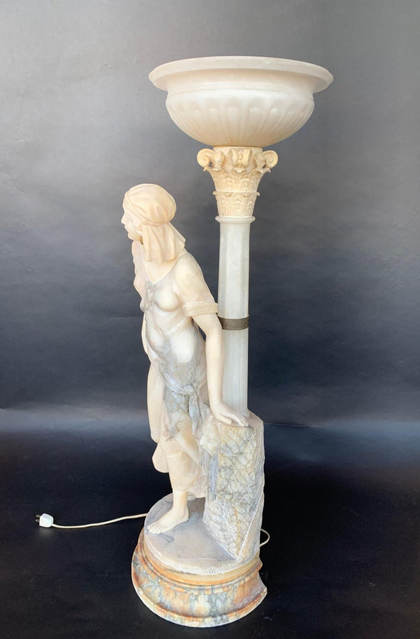 Female Sculptural Torchère Lamp