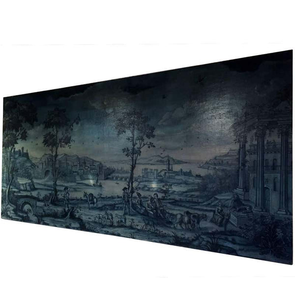 19th Century Panoramic French Pastoral Oil Painting