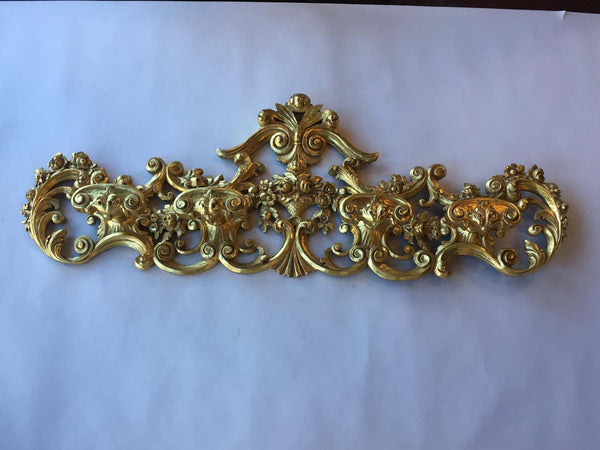 Late 19th Century Italian Hand Carved 22-Karat Gold Coat Hanger
