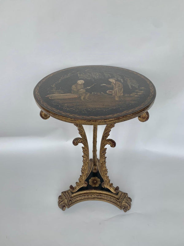 Pair of English Metal Chinoiserie Tables