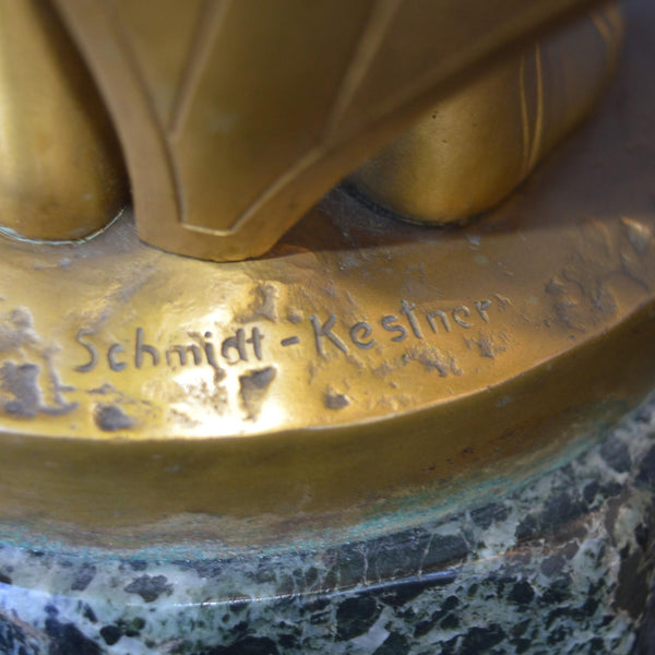 Erich Schmidt-Kestner (German, 1877-1941) gilt bronze and carved