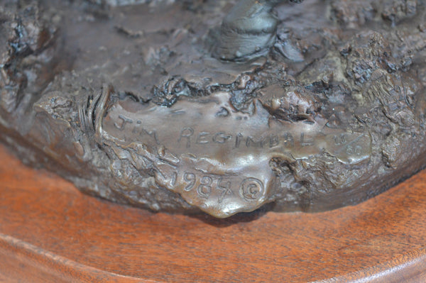 James Regimbal Bronze "Pony Express" Sculpture