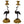 Load image into Gallery viewer, Pair of French 19th Century Gilt and Patinated Bronze Crane Candle Holders
