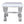 Load image into Gallery viewer, White Leather Stool with Lucite Legs
