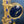 Load image into Gallery viewer, Bronze Gold-Plated Clock with Blue Stones
