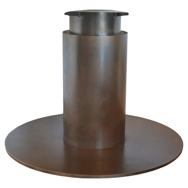 Custom Granite Cocktail Table with Metal Base