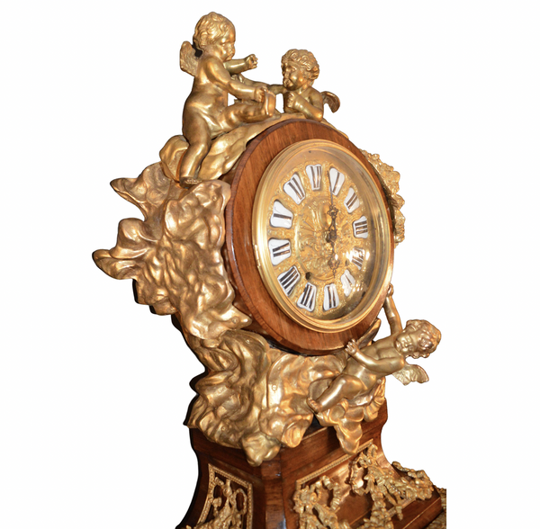 French Late 19th Century Louis XV Grandfather Clock