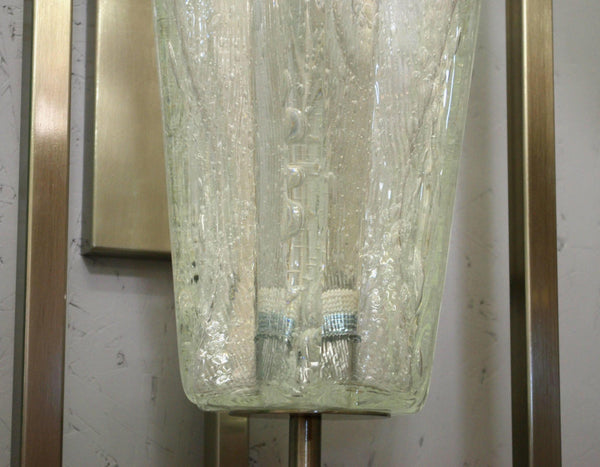 Set of Twelve Limited Edition Clear Murano Glass Sconce, 21st Century