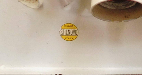 Pair of Original Vintage Stilnovo Sconces with Original Yellow Sticker, Italy
